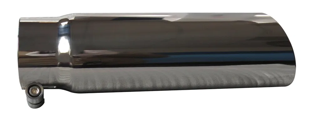 302S – SPEEDFX Exhaust Tail Pipe Tip, 3 Inch Inlet 3-1/2 Inch Outlet Polished Stainless Steel Round Angled Cut Sharp ...